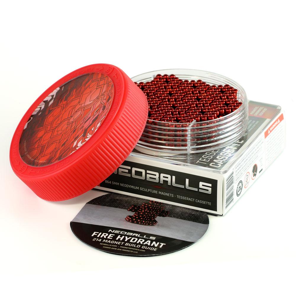 864 Red Neoballs 5mm Magnetic Balls 