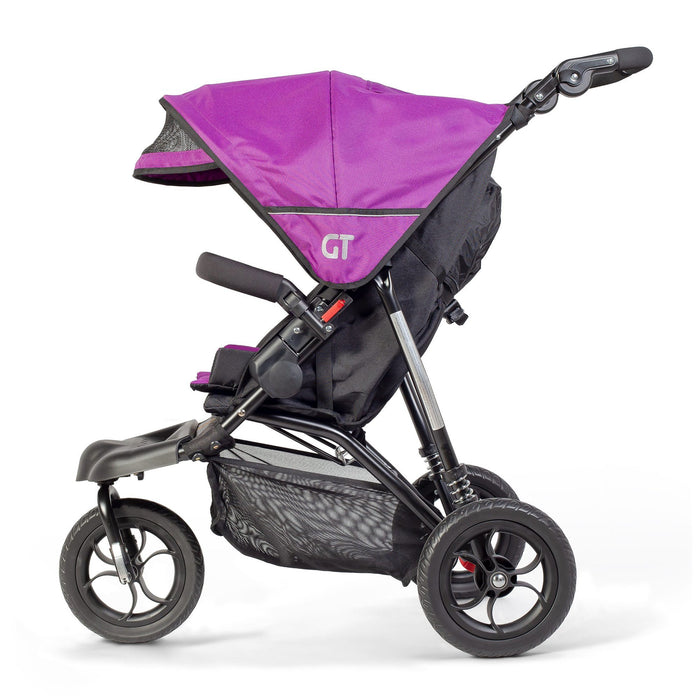 purple pushchair