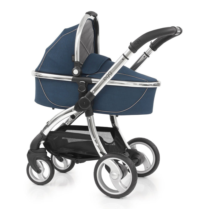 egg pram navy blue