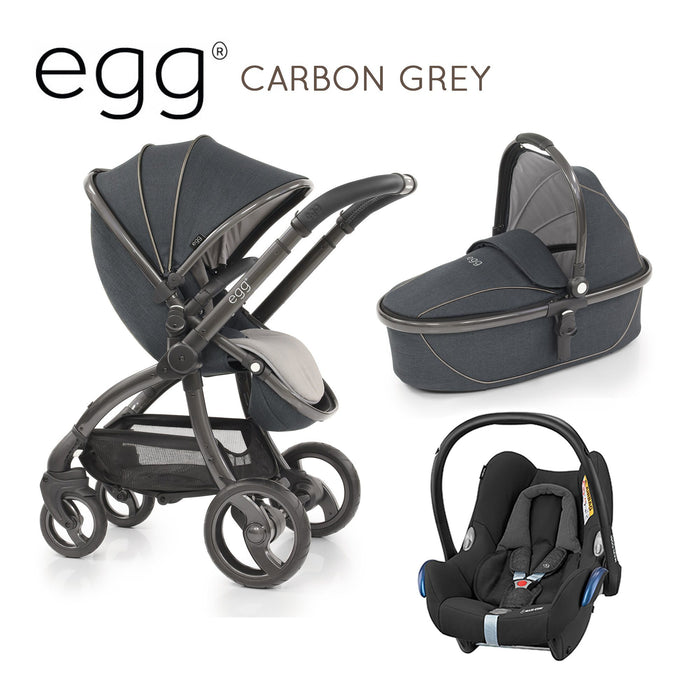 egg travel system grey