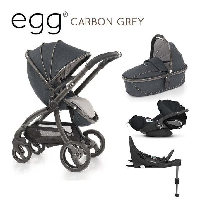 egg stroller carbon grey