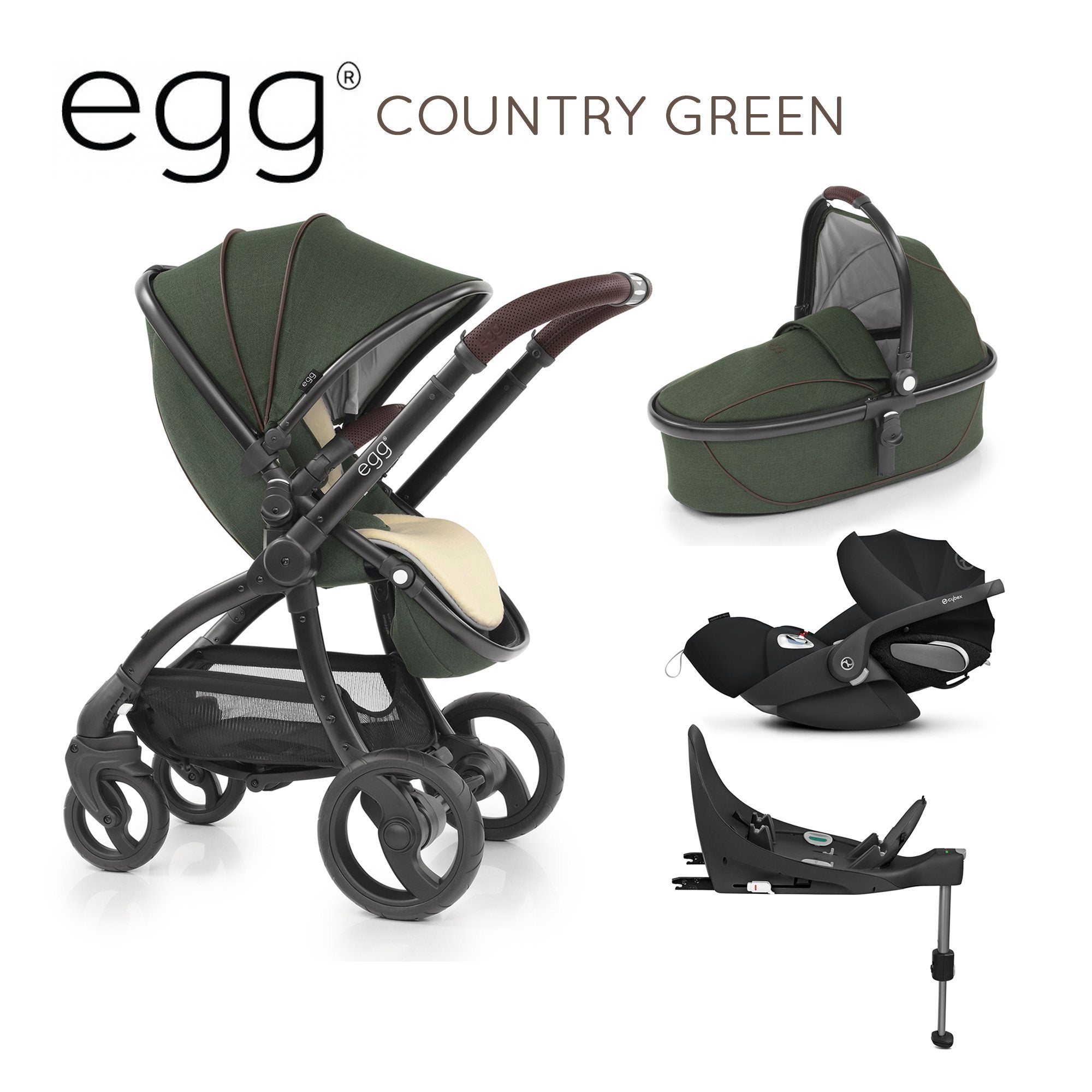 country green egg pram