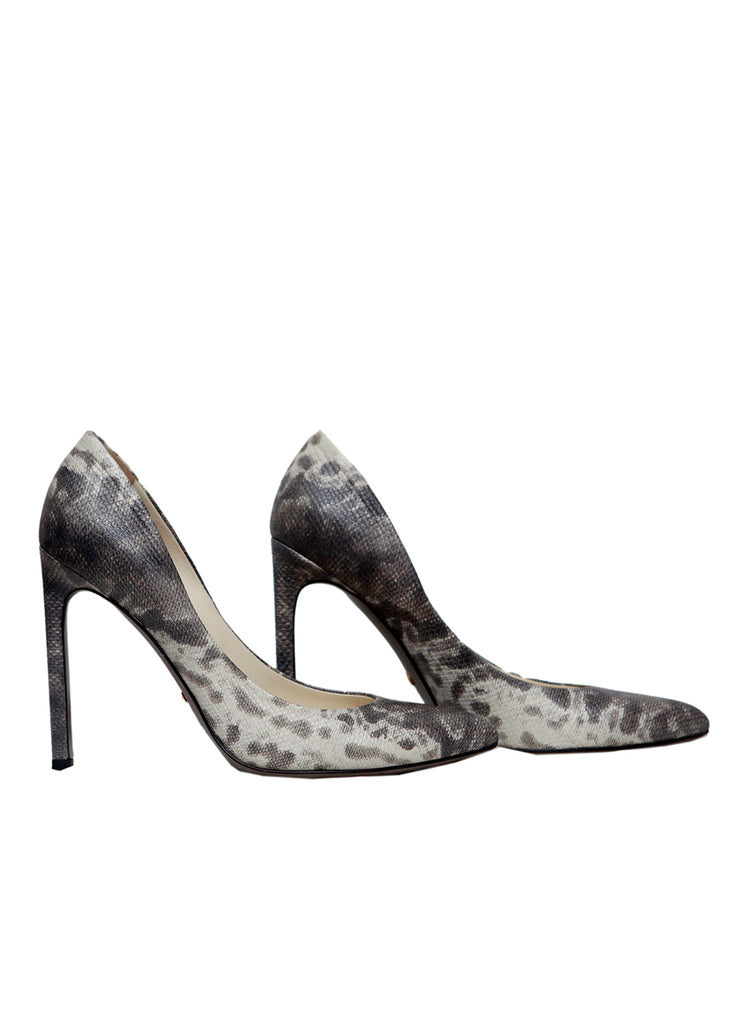 snakeskin stilettos