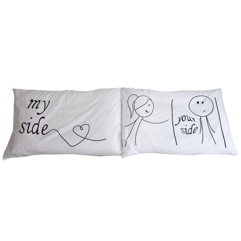 Royal Crown Bedding Pillow Covers Queen And King White