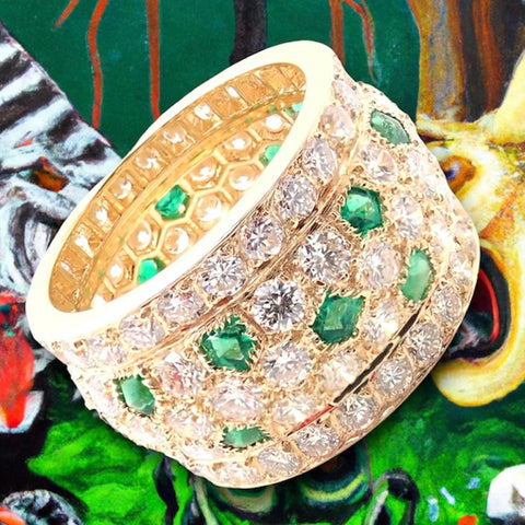 Cartier Emerald Diamond Nigeria Ring at Fortrove