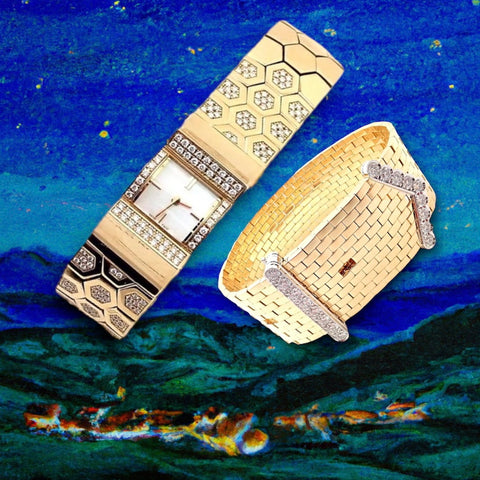 Van Cleef & Arpels Diamond Watch and Bracelet at Fortrove