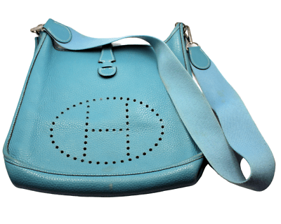 Hermes Clemence Blue Jean Evelyne III PM, myGemma, CH