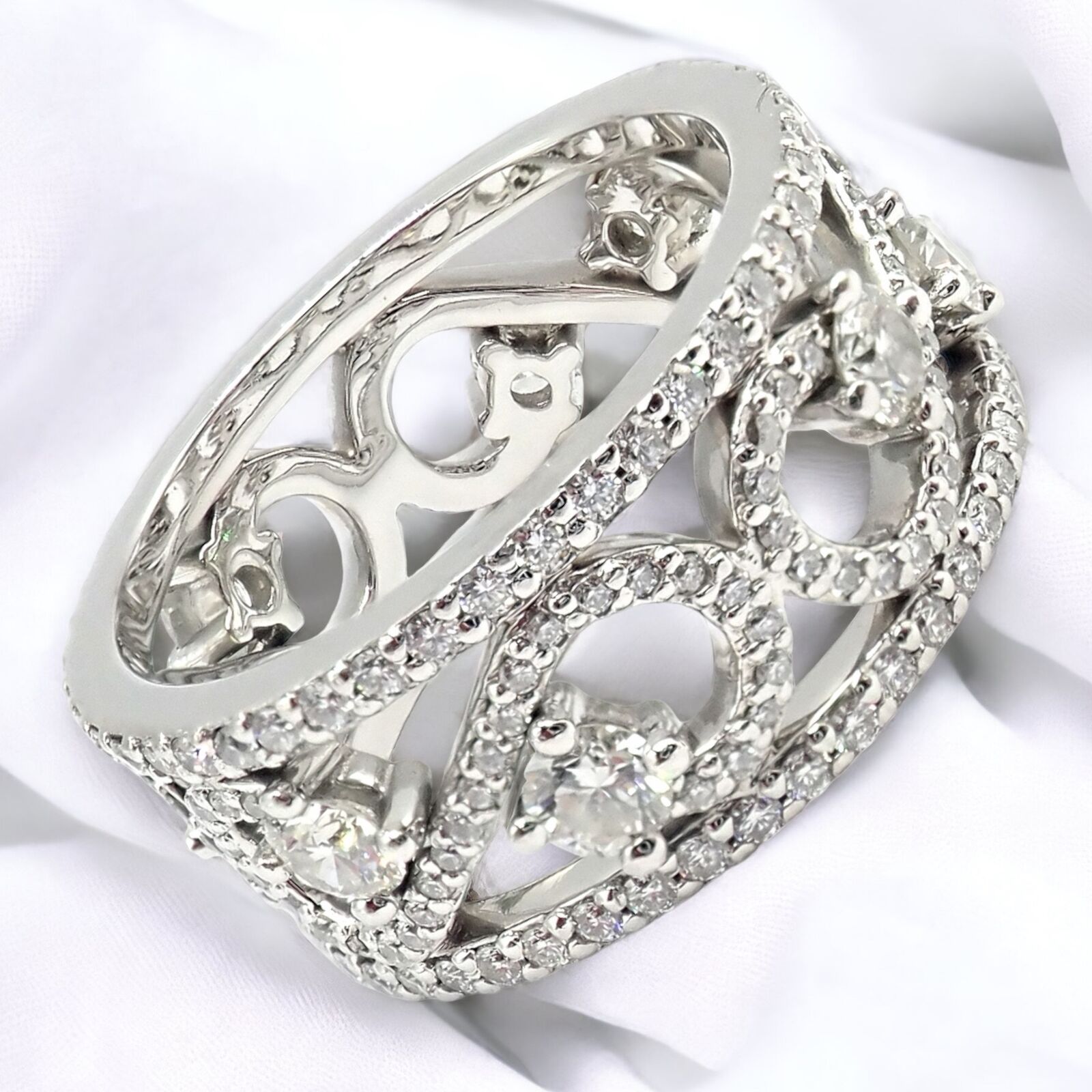 Authentic! Tiffany & Co. Platinum 1.13ct Diamond H VS1 XXX Engagement Ring Cert