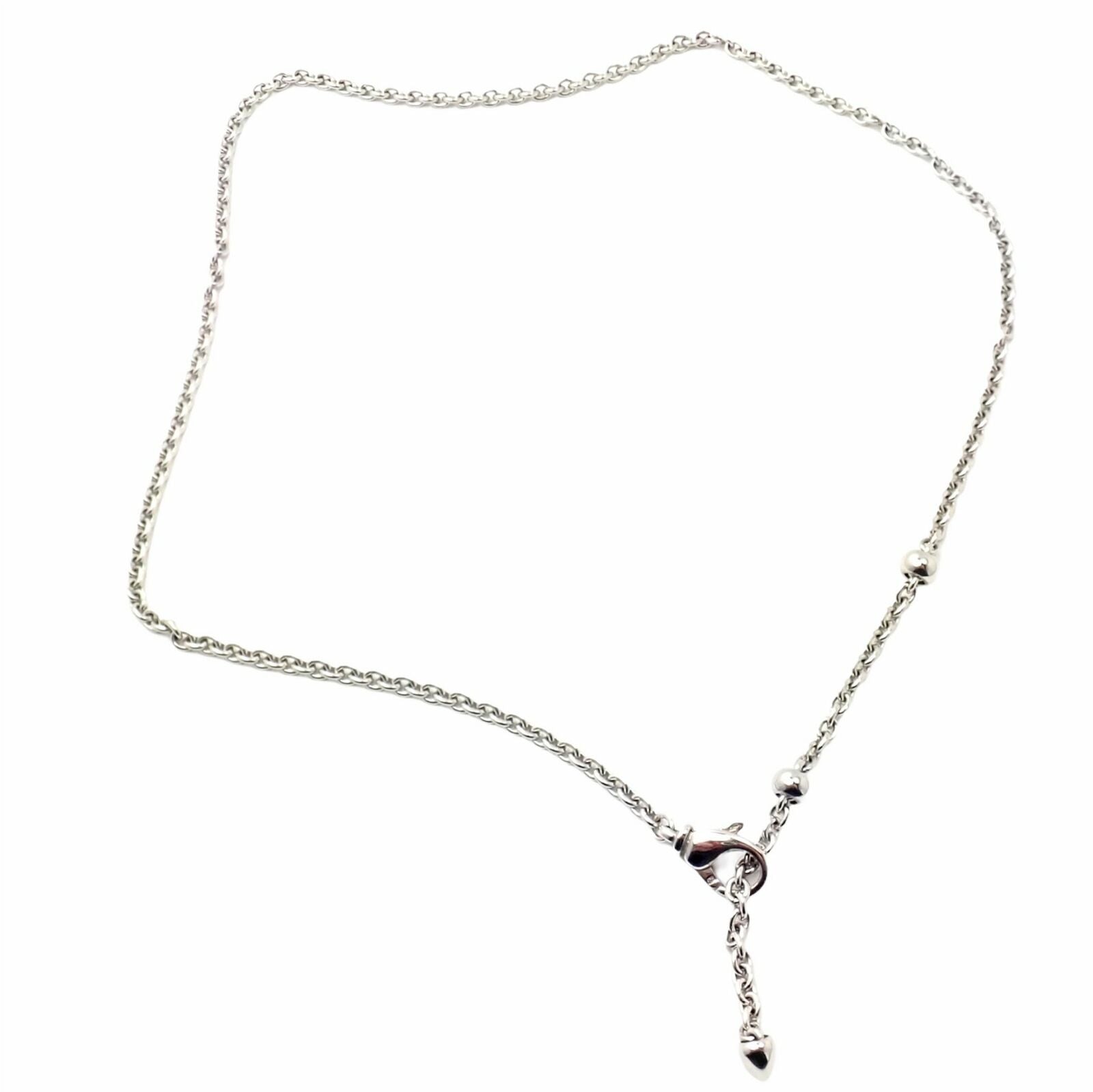 Authentic! Bvlgari Bulgari Cicladi 18K White Gold Link Chain Necklace ...