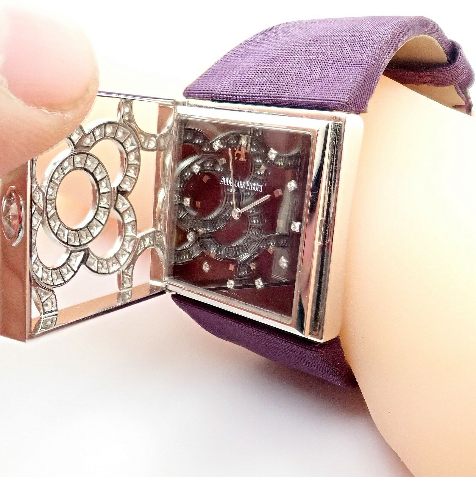 Louis Vuitton Secret White Gold Diamond Womens Watch – Opulent Jewelers