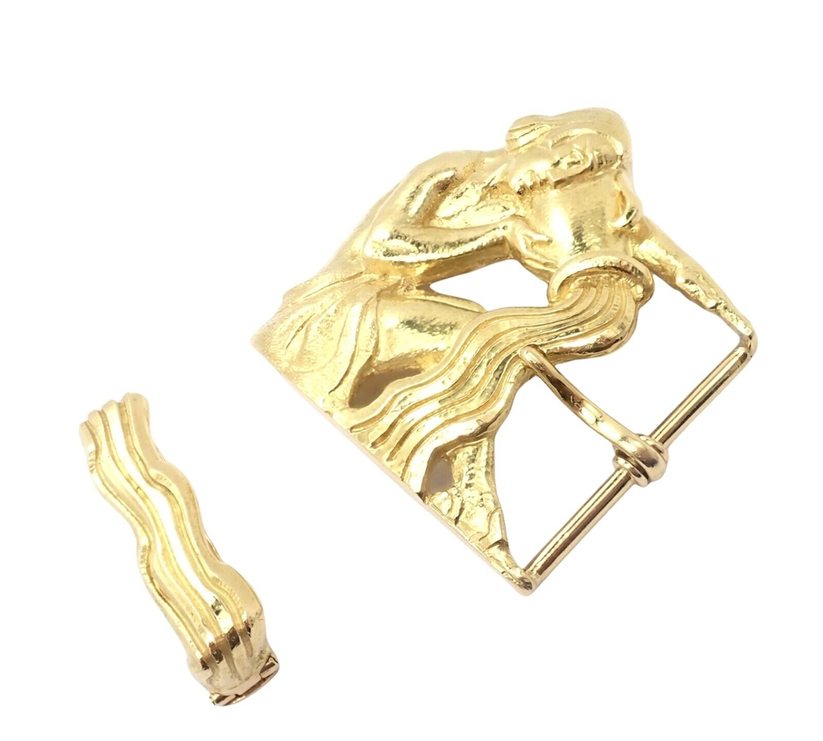 18 kt White Gold Hermes 'H' Belt Buckle with 4 ct Diamonds –  Marinaloanandjewelry