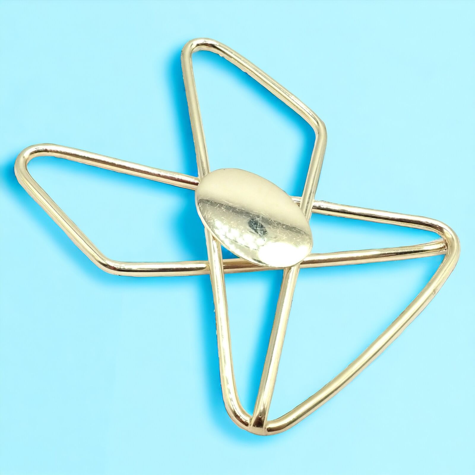 Tiffany and Co. Gold Fish Hook Tie Clip For Sale at 1stDibs