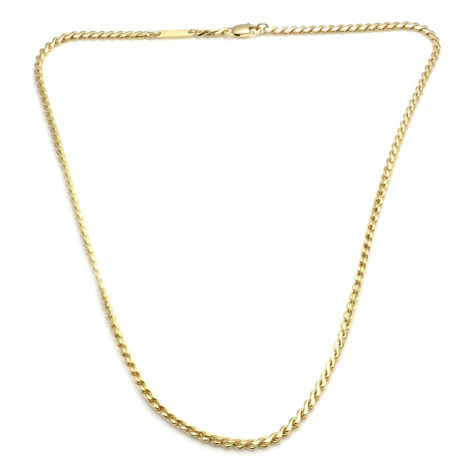 Rare! Louis Vuitton 18K Yellow Gold Large Pendant Necklace 27.8g