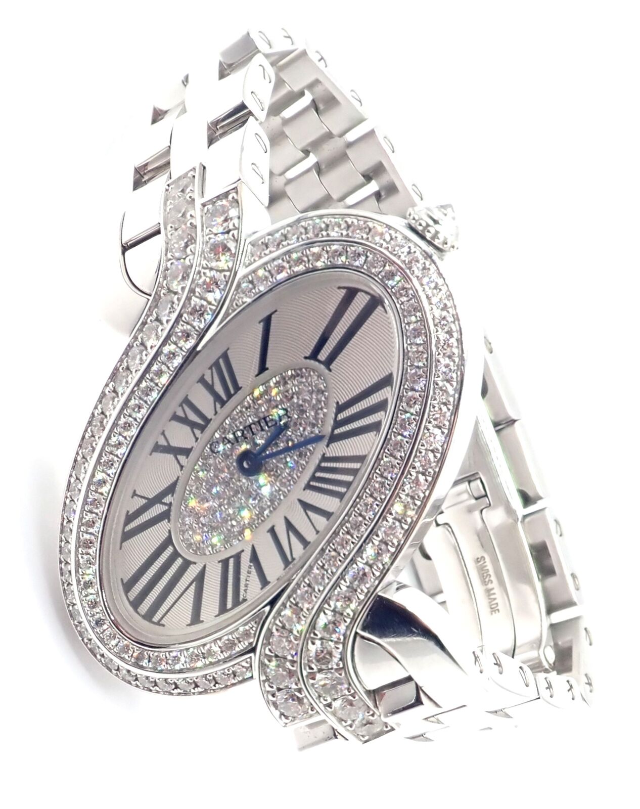 Louis Vuitton Secret White Gold Diamond Womens Watch – Opulent Jewelers