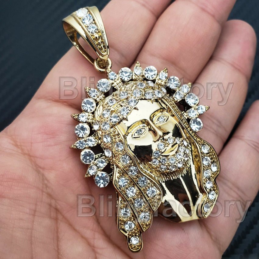 lab diamond jesus pendant