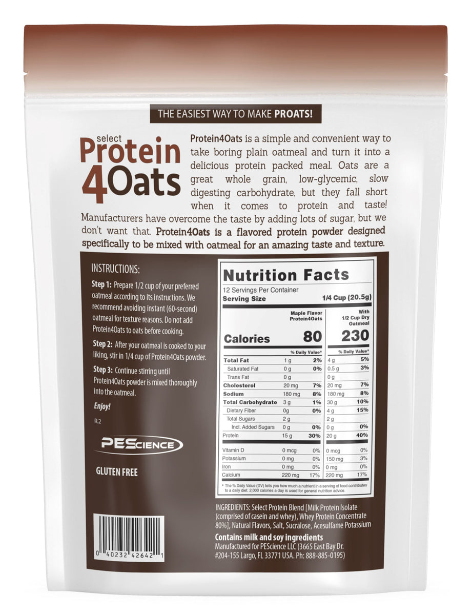 Protein4Oats Protein for Oatmeal