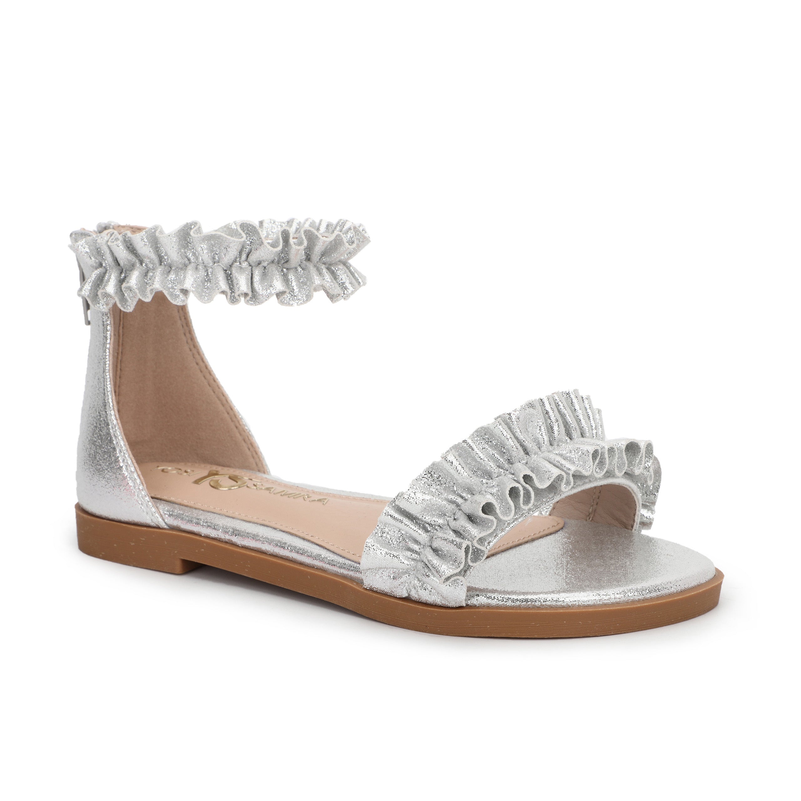 Miss Ava Sandal in Silver - Kids