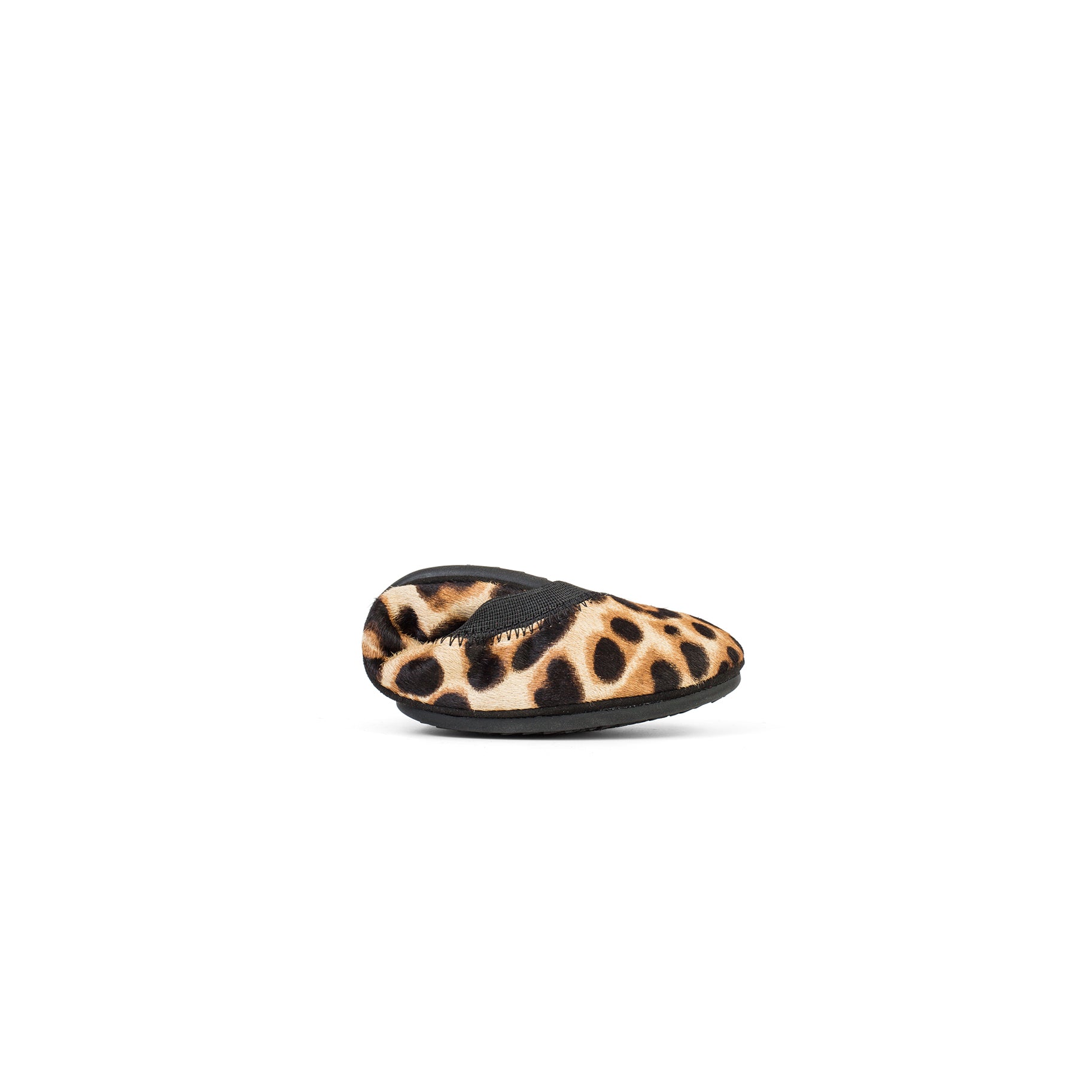 Samara Tan Leopard Calf Hair Ballet Flat
