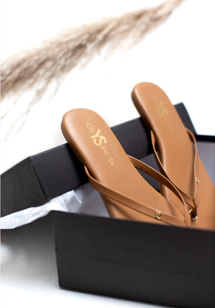 Rivington Whiskey Leather Flip Flop