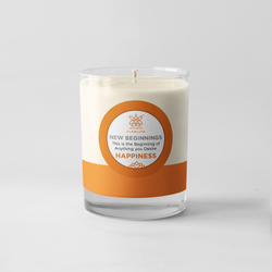 New Beginnings HAPPINESS Candle - 8oz 100% soy wax