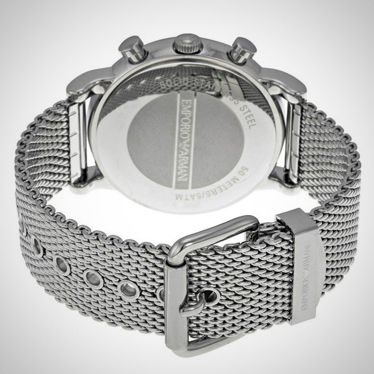 mens armani mesh watch