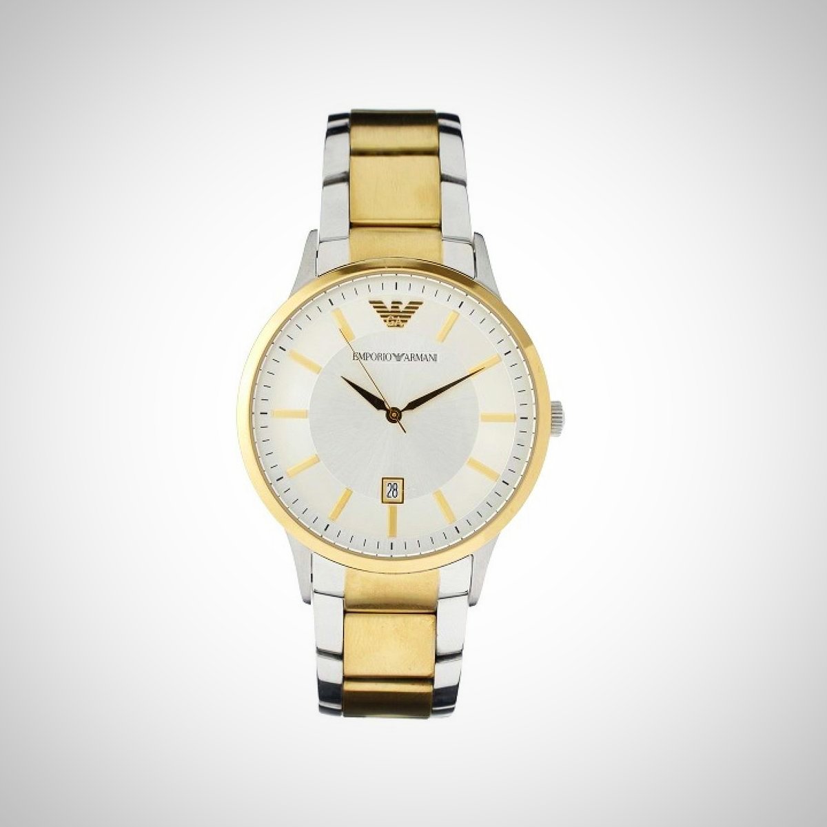 emporio armani watch two tone