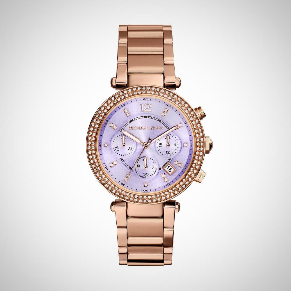 ladies michael kors parker chronograph watch mk5774