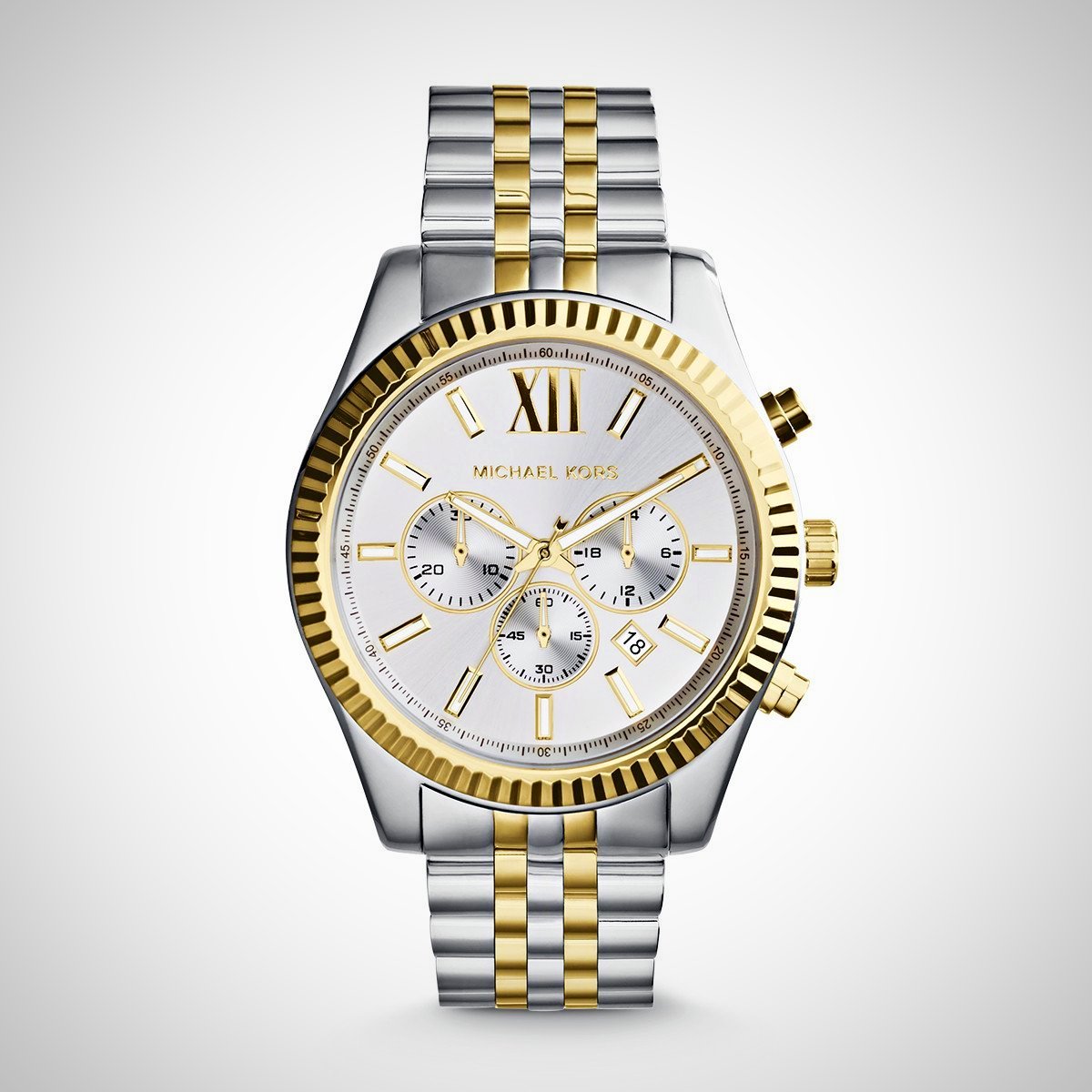 michael kors white mens watch