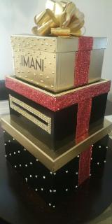 Centerpieces With You In Mind Gift Creations - money cardbox centerpiece gold bling