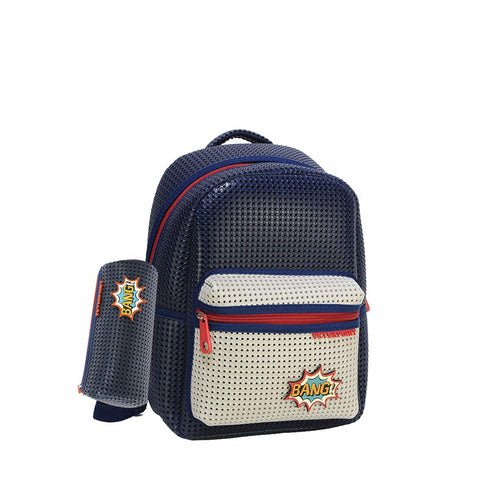 navy school bag