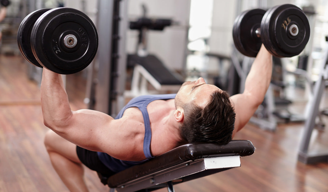 athletic man working out