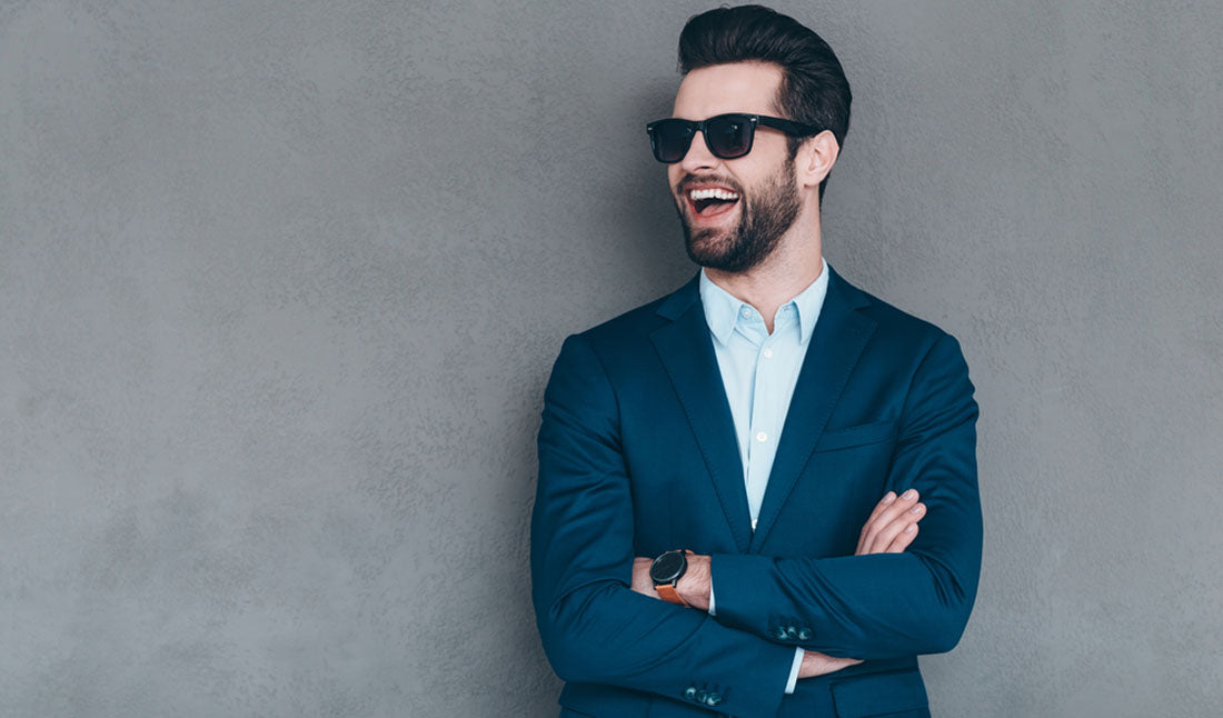 stylish guy in sunglasses