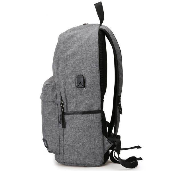 white school backpack