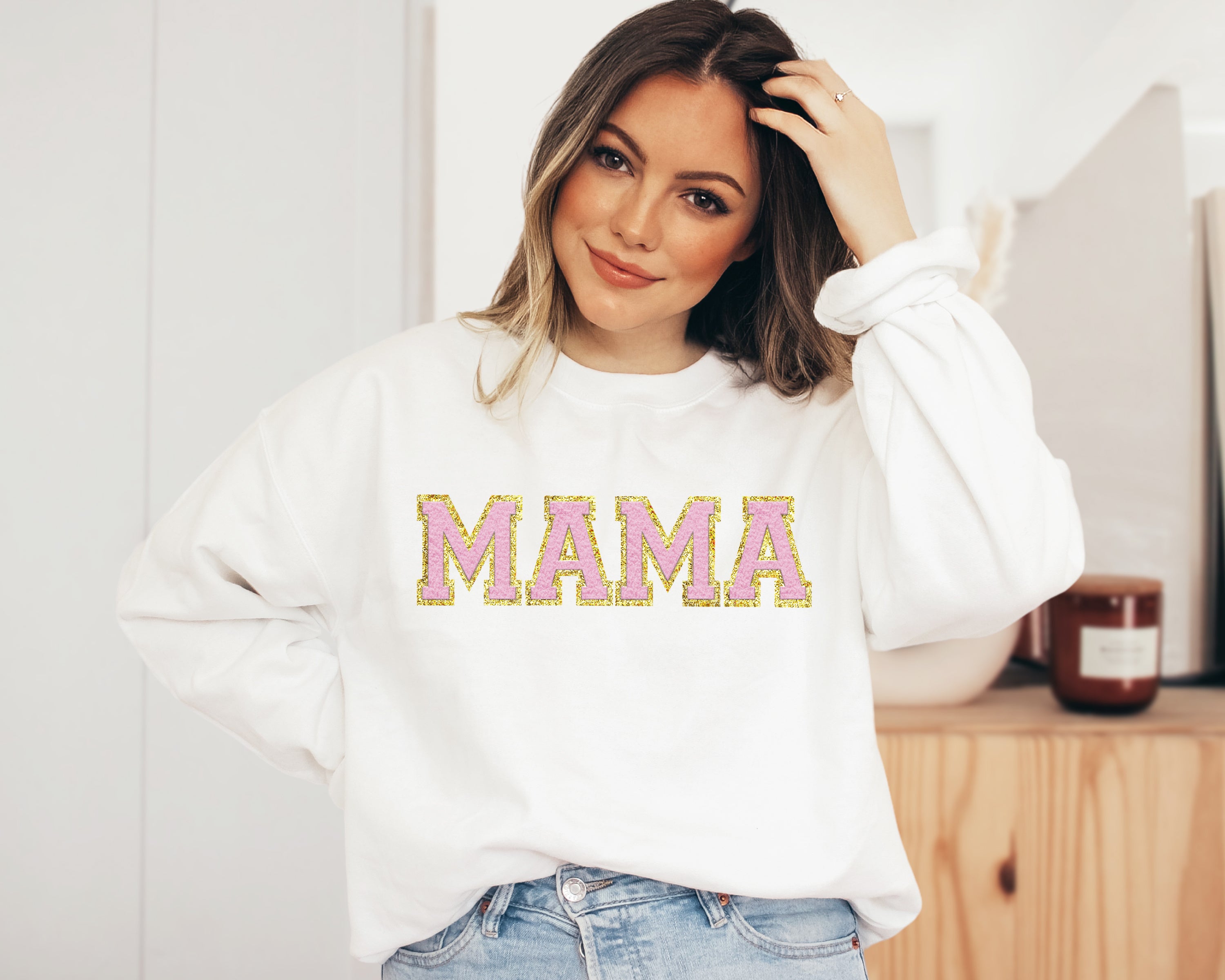 Mama White Letter Patch Sweatshirt Copy2 ?v=1671742661