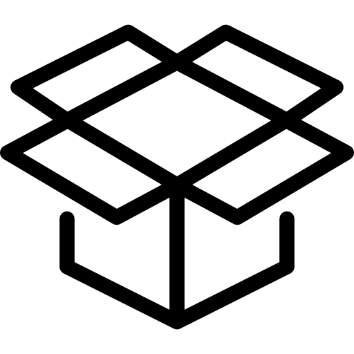 Icon of an unpacked box