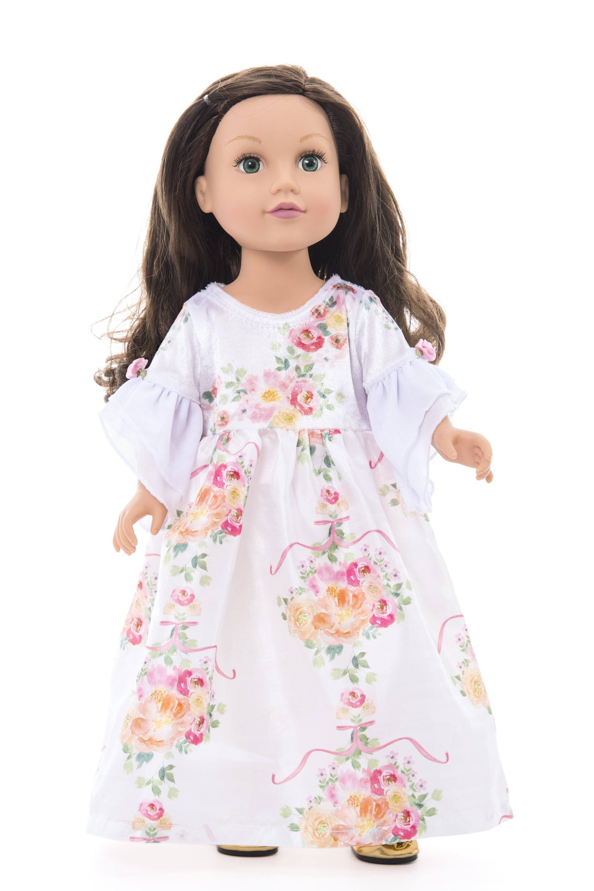 white doll dress