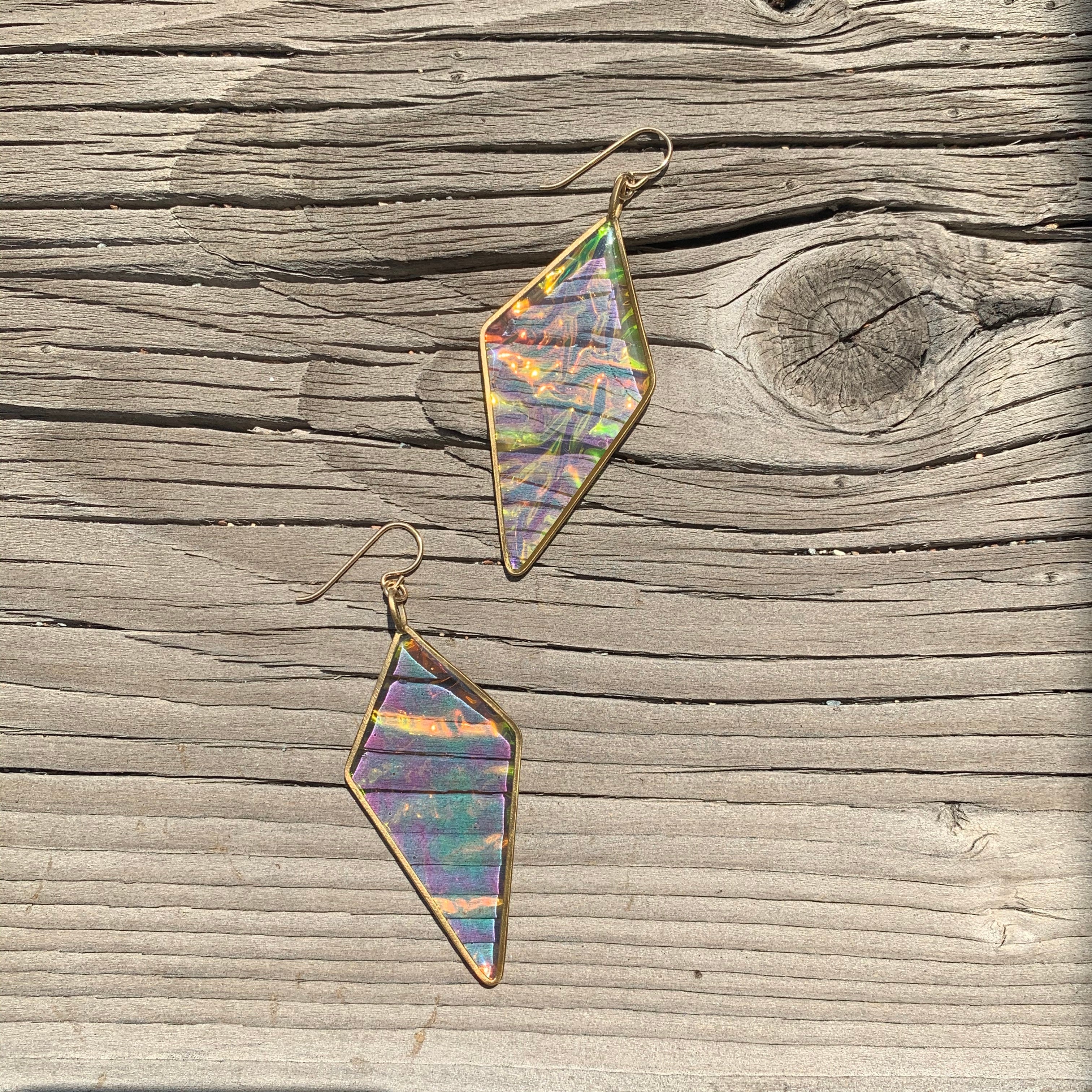 Large Shield Earrings - Lyra