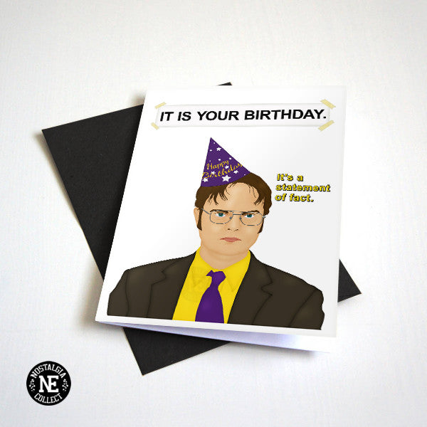 It Is Your Birthday Funny Birthday Card Tv Show Themed A6 Birthd Nostalgia Collect