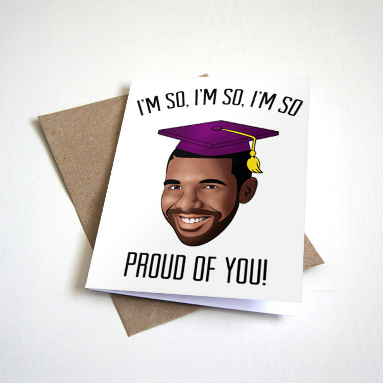 So Proud Of You Hip Hop Rap Funny Graduation Card Nostalgia Collect