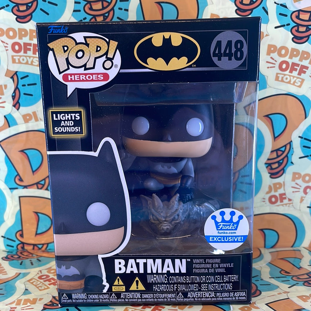 Pop! Heroes: Batman (Lights and Sound) (Funko Exclusive) 448 – Poppin' Off  Toys