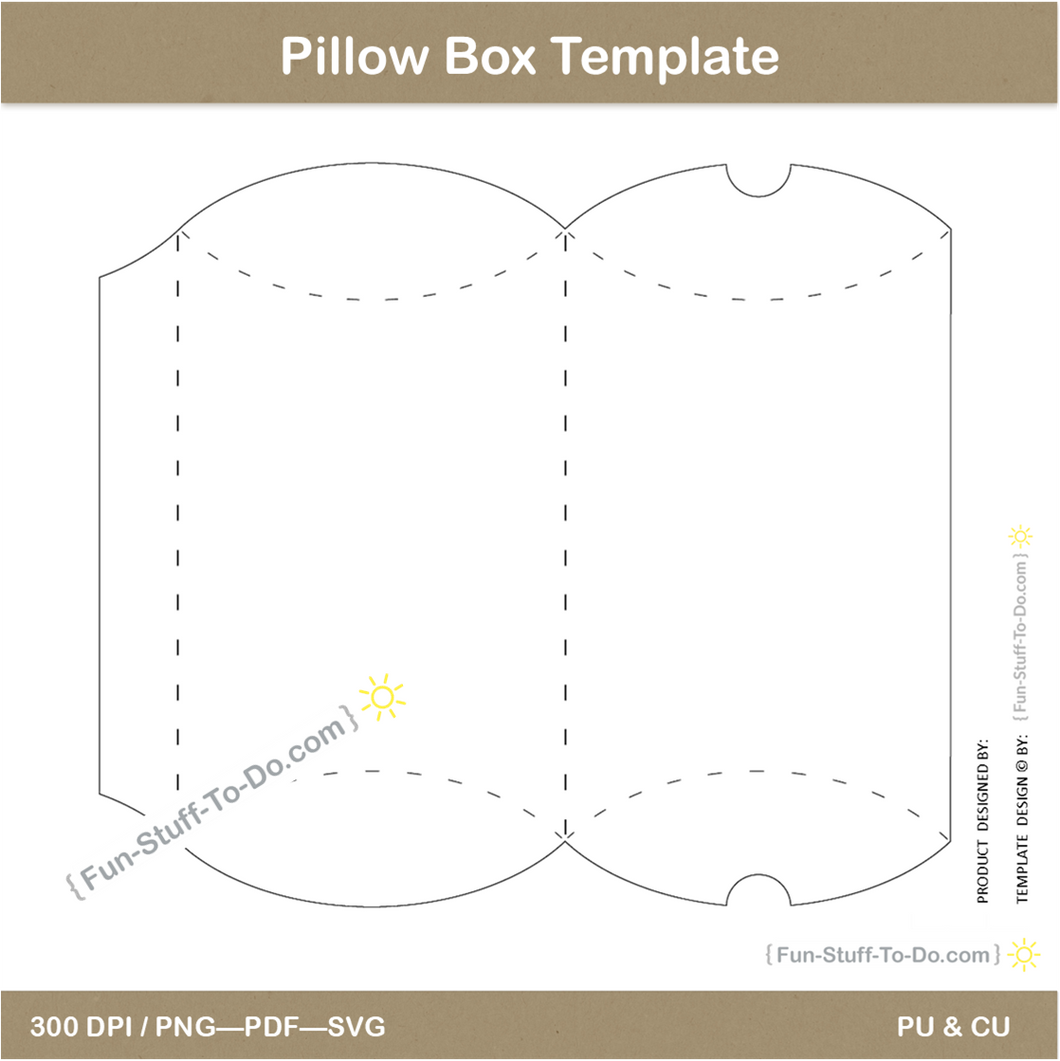 Download Pillow Box Template Funstufftodo