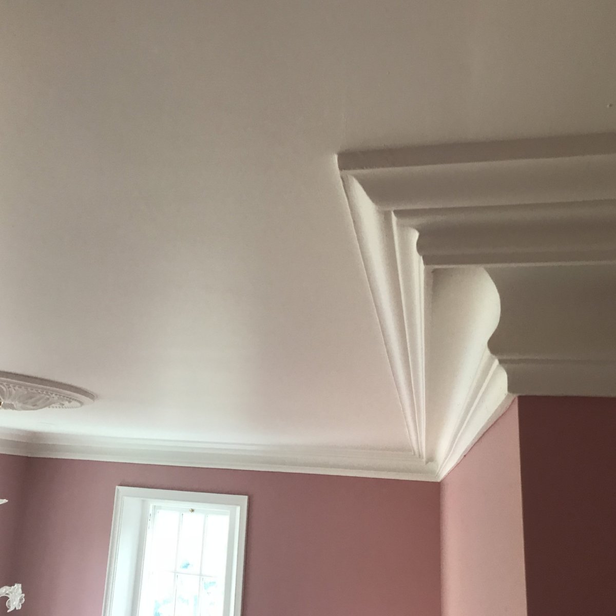 Large Plaster Coving Victorian Swan Neck Drop 170mm Lpc017