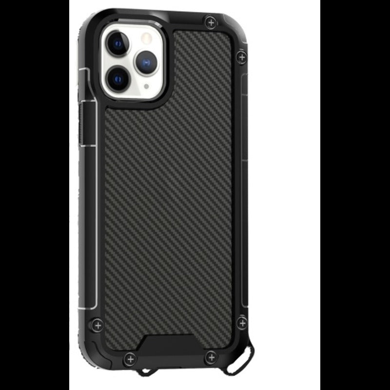 Original Gold Shield Branded Carbon Fiber Feel Army Grade Shock Proof Case For all iPhone