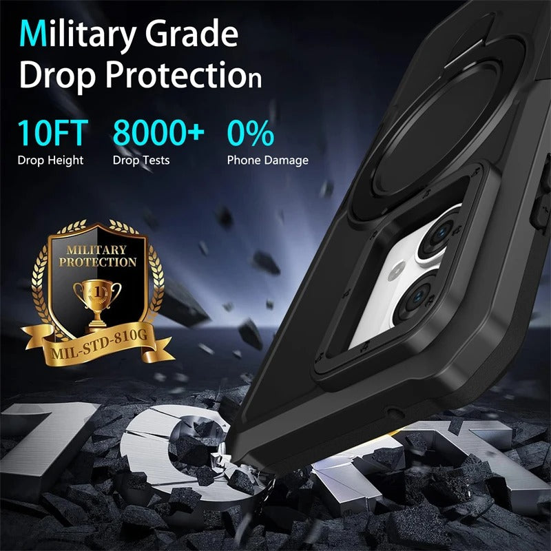 Xiaomi Redmi Note 12 4G Falcrum Military-Grade Protection Armor Case with Metal Ring