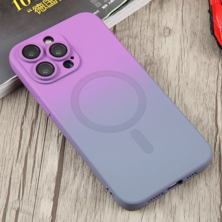 iPhone 11 Pro Color Fusion Magsafe Supported Liquid Silicon Case With Built-in Camera Lens