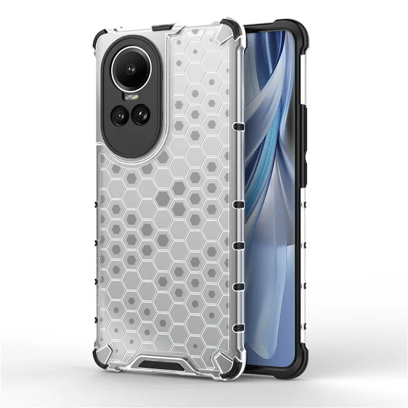 Oppo Airbag Shockproof Hybrid Armor Honeycomb Transparent Cover