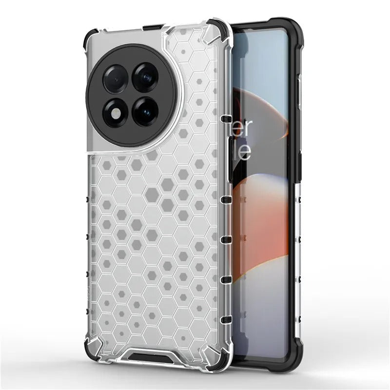 OnePlus Airbag Shockproof Hybrid Armor Honeycomb Transparent Cover