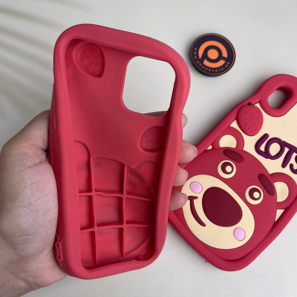 iPhone Cute Cartoon 3D Lotso Bear Silicone Case