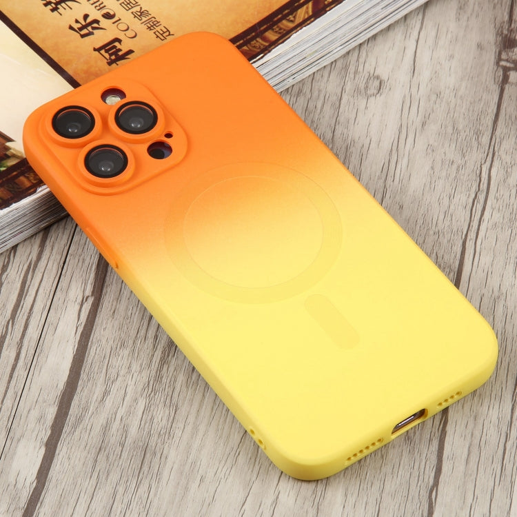 iPhone 11 Pro Color Fusion Magsafe Supported Liquid Silicon Case With Built-in Camera Lens