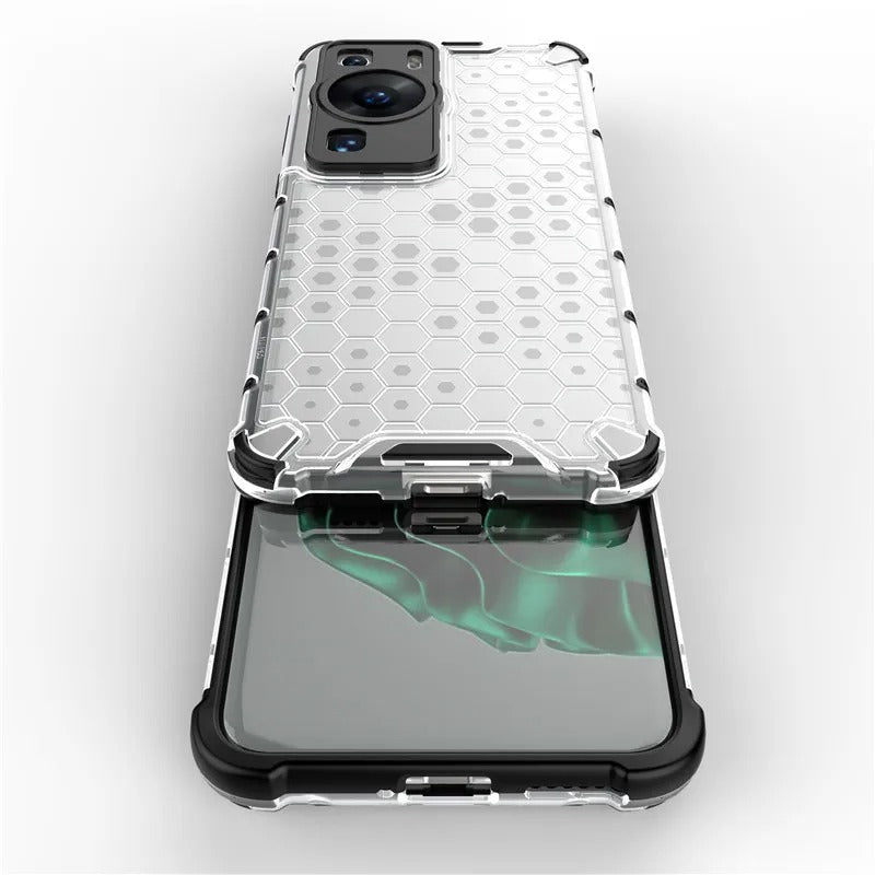 Huawei Airbag Shockproof Hybrid Armor Honeycomb Transparent Cover